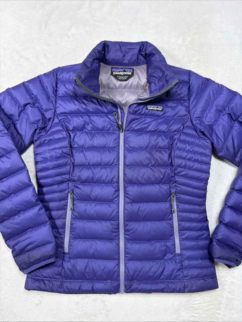 Patagonia Down Sweater Puffer Jacket Purple 800 Fill Gorpcore Womens SZ Sm Coat